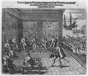 Francisco Pizarro chiede il sostegno della corte imperiale per il governo del Perù